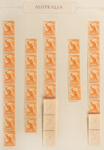 A comprehensive collection of KGVI to early QEII issues, attractively presented in an annotated album. With values to 3/-, the main interest is in the KGVI ½d - 1/4 definitives, with numerous Imprint blocks of 4 (and larger), coil strips and starters, paper and perforation changes, etc. (100s).