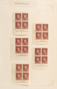 KGVI - QEII collection, continuing from the previous lot with issues from around 1948 to 1967; values to 5/- and numerous Imprint and/or corner blocks, (100s).