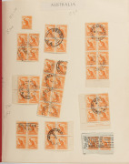 A predominantly Used KGVI collection/accumulation in an album, including some early QEII issues, a few FDCs (noted Mitchell of W.A. and a few OHMS types), and other items. Many issues present in commercially used multiples including imprints. A useful sou - 2