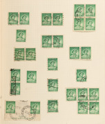 A predominantly Used KGVI collection/accumulation in an album, including some early QEII issues, a few FDCs (noted Mitchell of W.A. and a few OHMS types), and other items. Many issues present in commercially used multiples including imprints. A useful sou - 3