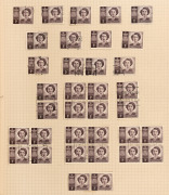 A predominantly Used KGVI collection/accumulation in an album, including some early QEII issues, a few FDCs (noted Mitchell of W.A. and a few OHMS types), and other items. Many issues present in commercially used multiples including imprints. A useful sou - 4