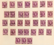 A predominantly Used KGVI collection/accumulation in an album, including some early QEII issues, a few FDCs (noted Mitchell of W.A. and a few OHMS types), and other items. Many issues present in commercially used multiples including imprints. A useful sou - 5