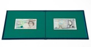 Great Britain: FIVE POUNDS: 1990 &pound;5 first & last note presentation folder with matching serial numbers from Series D (1971) and Series E (1990); superb condition.