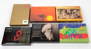 1988 - 1990 and 1994 - 1996 RAM Proof sets in original boxes. (6 items).