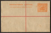 PAPUA: POSTAL STATIONERY: 1927 4d Lakatoi Registration Envelope, standard size, Unused. BW: PAP3 - Cat. $400.