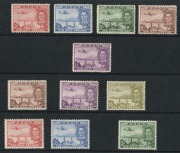 PAPUA: Various singles and blks., incl. SG.95d "POSTACE" variety (2 shades) MUH&nbsp;and the variety also in a blk.10 MUH, SG.108, 109 & 110 blks.4 CTO, SG.117 blk.4 MUH with "AI,R" variety in opt, SG.121a "POSTACE" Unused, 1938 Declaration and 1939 Airs sets - 2