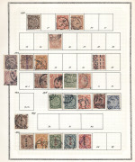 CHINA: 1890s - 1950s collection on album pages; worth checking, (qty). M and U.