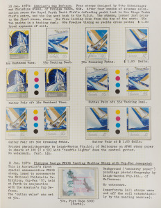 1987 - 1990 specialized collection in a well-annotated volume. with singles, sets, Miniature sheets, gutter pairs and blocks, booklets, some special overprints, framas, reprints,etc., (100s) MUH. FV: $450+.