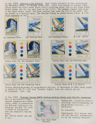 1987 - 1990 specialized collection in a well-annotated volume. with singles, sets, Miniature sheets, gutter pairs and blocks, booklets, some special overprints, framas, reprints,etc., (100s) MUH. FV: $450+.