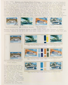 Late 1978 - late 1986 specialized collection in well-annotated album with MUH and FU singles, gutter pairs, strips, blocks, varieties, M/Sheets, booklets, framas, etc. (100s). FV: $210+ (** only).