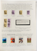 Late 1972 - late 1978 collection, attractively presented on annotated pages in a springback album.; noted 10c Star Sapphire "black omitted", 1974 10c Xmas Plate 1, 3, 4, 5, 6, 7 & 8 blocks, 35c Xmas Plate 2, 3, 6 blocks, 18c Flower "black omitted" pair, 1 - 2