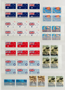 A decimal period collection in a large red Lighthouse stockbook, comprising of strips, blocks and Miniature Sheets, with values to $20, (100s). MUH. FV: $900+.