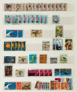 AUSTRALIA: A mainly pre-decimal Australia accumulation in 2 large albums. Noted 2d & 3d Kingsford Smith OS CTO, 2/- Jubilee FU, &pound;2 King FU, 5/- Cattle (White paper) MUH, 2/3 commems MUH, low value Imprint blks&nbsp;and larger blks M/MUH, Postage Dues to 5/- (U - 4