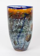 CHRIS PANTANO "Ash Wednesday" Australian art glass vase, impressed mark to base, 24.5cm high - 2