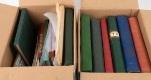 WORLD accumulation in albums and loose; all contained in two medium-sized cartons. (many 100s).