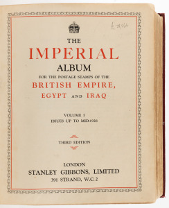 BRITISH EMPIRE: "The Imperial Album" 1928 3rd Edition, published by Stanley Gibbons, with a very diverse and patchy collection of Queen Victoria, Edward VII and George V issues to 1928; mainly Mint, with a small percentage of Used. Total 2024 SG. Cat value is over £28,000, of which the G.B. is more than £14,000, with other better represented Colonies including Gibraltar, Malta and Mauritius. There is no Australia and very little in Australian Colonies. Mixed condition.
