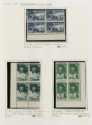 AUSTRALIAN ANTARCTIC TERRITORY collection including Dec.1947 Registered cover from HEARD ISLAND, March 1948 Airmail cover from MACQUARIE ISLAND, pre-decimals single set plus blks.4, later sets including some blocks to 1994; also CHRISTMAS ISLAND 1993-94 i - 4