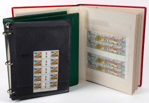 An accumulation of MUH blocks and booklets in 2 albums; values to $1. FV: $320+