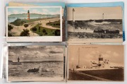 LIGHTHOUSES - A collection of real photo postcards featuring views of lighthouses&nbsp; from Asia, Europe, the British Isles, United States, Suez Canal, etc. Used and Unused, (58).