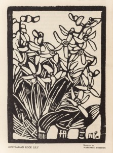 "MANUSCRIPTS : A Miscellany of Art and Letters No.7" [November 1933, The Hassell Press, Adelaide]; 88pp, featuring several bookplates by Adrian Feint and two woodcuts by MARGARET PRESTON ("Australian Rock Lily" at p.15; and "Chorozema" at p.22), neither of which are known elsewhere. With original black wrappers (defects).
