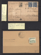 POLAND: POSTAL HISTORY: An interesting accumulation of covers, cards, entires&nbsp;and some stamps, mid-19th Century to mid-20th Century, mainly pre-WW2, with a particular focus on POSTMARKS (mostly annotated); foreign usages and stampless items included. (App