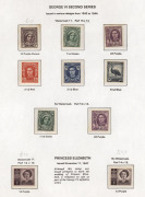 AUSTRALIA: A Seven Seas Pre-decimal album with 1913 6d Kookaburra, 3rd wmk 2/- Maroon Roo, 1928 Kookaburra M/Sheet, Macarthur set of 4, 1935 Anzac, Arms set to &pound;2, etc. Mixed condition. - 2