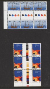An accumulation of MUH blocks in a Hagner album; values to $1. FV: $260+.