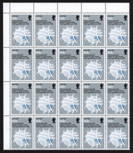An accumulation of MUH blocks in a Hagner album; values to 90c. FV: $410+.