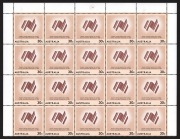 An accumulation of MUH blocks and part sheets in an album; values to $1. FV: $650+.