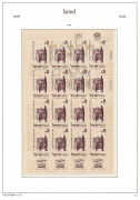 ISRAEL: 1963 55a Freedom from Hunger tete-beche sheet, complete booklet and tete-beche strip of 4; together with a complete Halbanon&nbsp;Hebrew Press sheet, all superb MUH.&nbsp; - 3