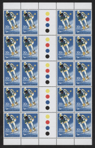 1970s - 80s accumulation in a Hagner album; mainly gutter blocks, MUH, (100s). FV: $510+.