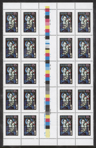 1980s accumulation in Hagner album; mainly gutter blocks of values to 85c, (100s) MUH. FV: $515