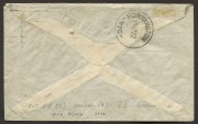 17 April 1922 (AAMC.64) Geelong - Melbourne flown cover, bearing the blue "Herald Air Mail" vignette alongside the two 1d KGV adhesive, all of which are attractively tied by the GEELONG roller cancel. - 2