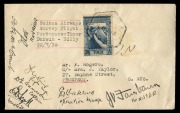 22 July 1939 (AAMC.873) Adelaide - Darwin - Dili flown cover, carried by Guinea Airways on a survey flight to Portuguese Timor; signed by the crew of Cameron, Ross and Scott as well as the Minister for Civil Aviation, J.V. Fairbairn, who was on board.