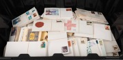 FIRST DAY COVERS, FLIGHT COVERS, PSE'S, etc.: A large accumulation/stock in a large black plastic tub. Includes a small % of pre-decimal material but mainly post-1966, with much duplication and many 100s of Unused PSEs. Ideal source of FU sets for the res