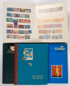 AUSTRALIAN COLONIAL postage stamps and revenue customs, railway and duty stamps in 4 medium-sized stock albums; untidy! (100s).