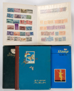 AUSTRALIAN COLONIAL postage stamps and revenue customs, railway and duty stamps in 4 medium-sized stock albums; untidy! (100s).