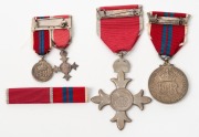 An M.B.E. (post 1936) in presentation case; an Elizabeth II Coronation medal in presentation box; together with the 2 relevant miniatures. (4 items). - 2