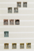 GERMAN STATES: SAXONY: A black Prinz hingeless stockbook containing an accumulation of the 1851 - 1867 issues, plus reprints. A useful source for specialist study. (qty). - 2