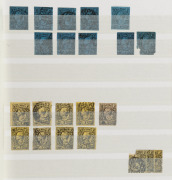 GERMAN STATES: SAXONY: A black Prinz hingeless stockbook containing an accumulation of the 1851 - 1867 issues, plus reprints. A useful source for specialist study. (qty). - 3