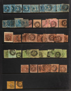 GERMAN STATES: BAVARIA: A comprehensive accumulation in two large stockbooks; unchecked for postmarks and varieties; includes multiple examples of the Imperf. first issues to 18kr, (qty). - 2