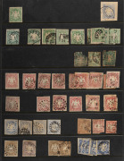 GERMAN STATES: BAVARIA: A comprehensive accumulation in two large stockbooks; unchecked for postmarks and varieties; includes multiple examples of the Imperf. first issues to 18kr, (qty). - 3