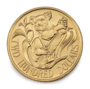 TWO HUNDRED DOLLARS, 1983 $200 gold Koala, uncirculated; in plastic pouch of issue.