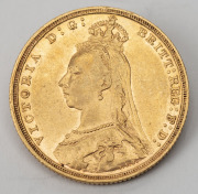 1892 Sovereign, Jubilee Head, St. George reverse, Sydney, EF. - 2