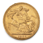 1888 Sovereign, Jubilee Head, St. George reverse, Melbourne, EF.