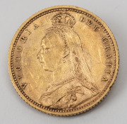 Half Sovereign, Queen Victoria Jubilee Head, 1891 Shield reverse, Sydney Mint, EF. - 2