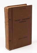 VICTORIAN RAILWAYS - Ticket Checkers' Manual, 1961 edition; a thick volume illustrating in colour every type of VR ticket, permit, metal pass, etc.