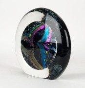 ROLLIN KERG&nbsp;American art glass sculpture, engraved signature, dated 1999, 28cm high