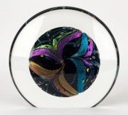 ROLLIN KERG&nbsp;American art glass sculpture, engraved signature, dated 1999, 28cm high - 2