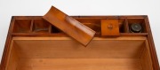 A fine quality antique Australian huon pine writing slope, crafted from solid slabs of birdseye huon pine and attractively fitted with writing slope and compartments also in huon pine, Tasmanian origin, mid 19th century, 18cm high, 42cm wide, 26cm deep - 4